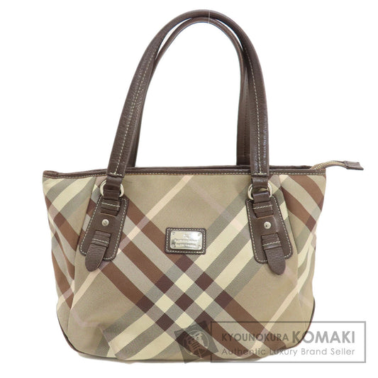 BURBERRY   Tote Bag Blue Label Checkpattern Canvas Ladies