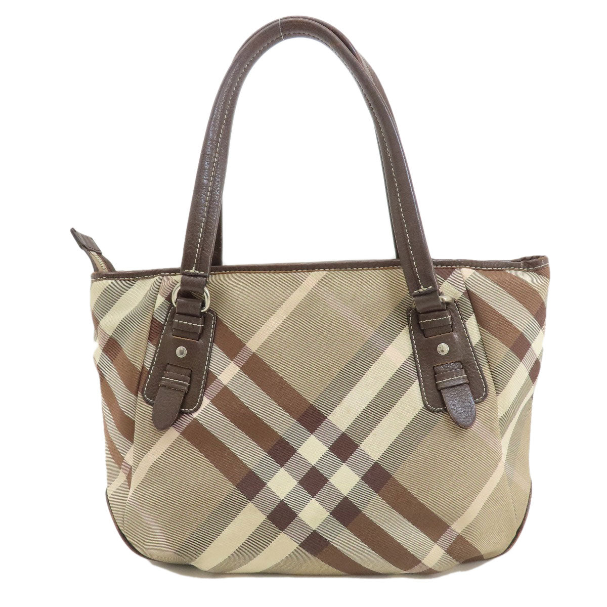 BURBERRY   Tote Bag Blue Label Checkpattern Canvas Ladies