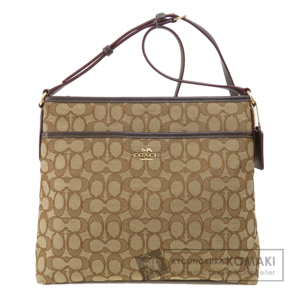 COACH  F58285 Shoulder Bag Signature Canvas Ladies