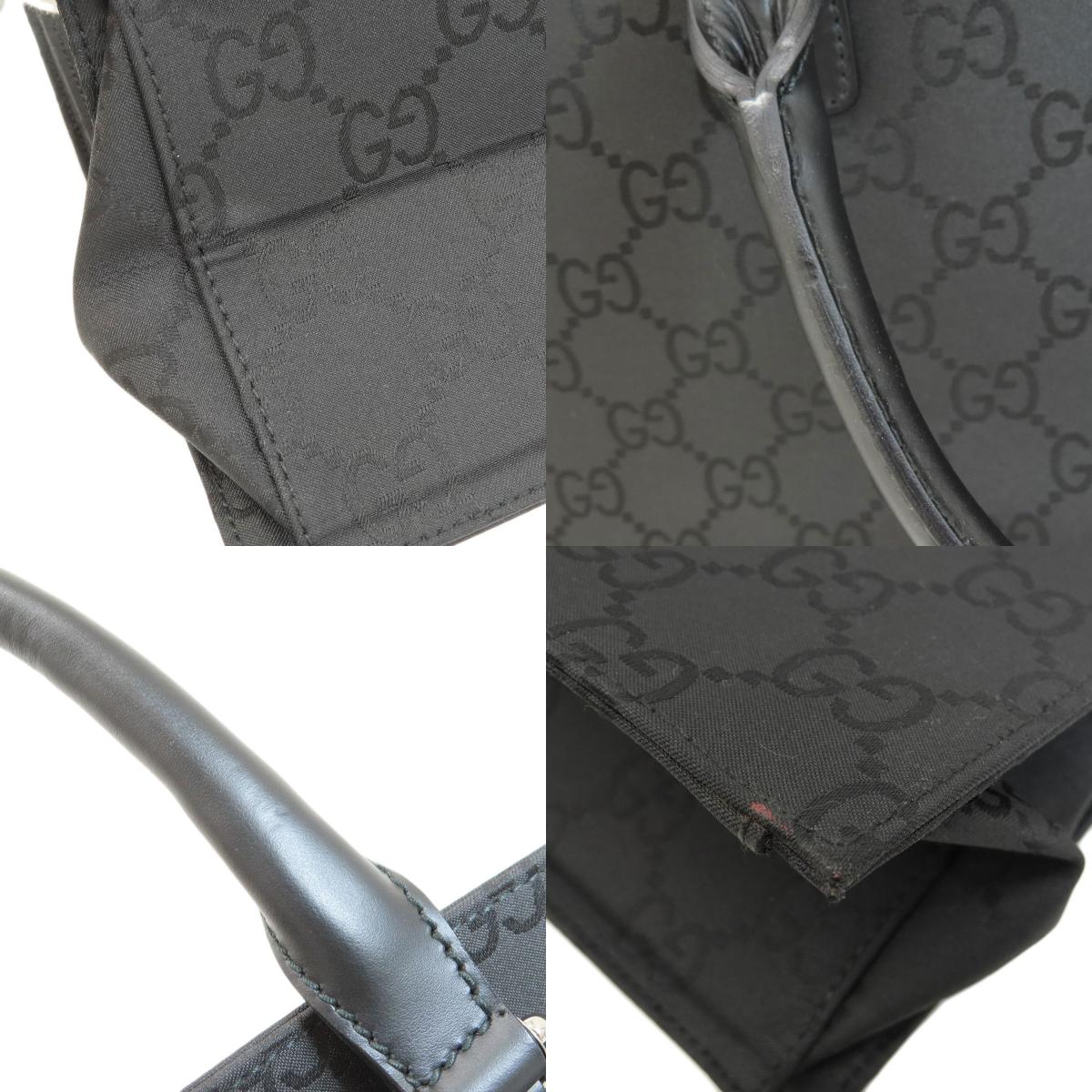 GUCCI 190630 Briefcase GG Outlet Handbag Nylon canvas Ladies [Used]