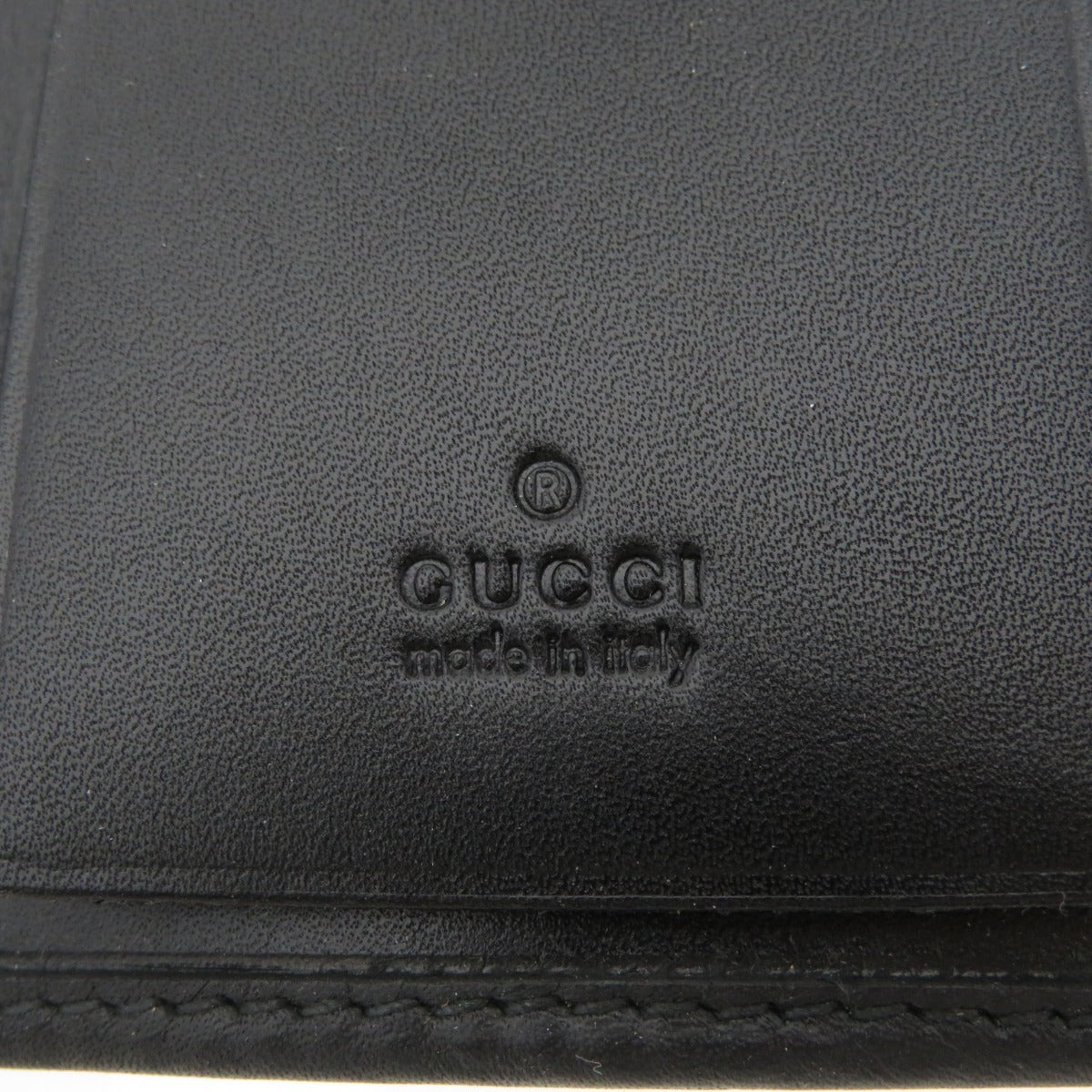 GUCCI 92749 Logo motif key holder Calf mens [Used]