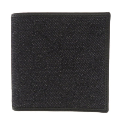 GUCCI   Bifold Wallet with Coin Pocket GG Canvas Leathermens