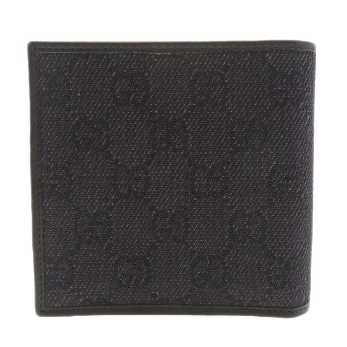 GUCCI   Bifold Wallet with Coin Pocket GG Canvas Leathermens