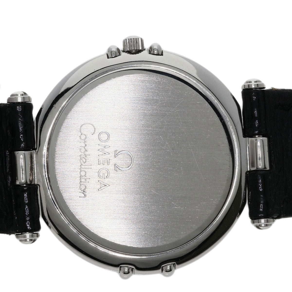 OMEGA Constellation flat bezel Watches Stainless Steel/Leather mens