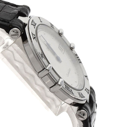 OMEGA Constellation flat bezel Watches Stainless Steel/Leather mens