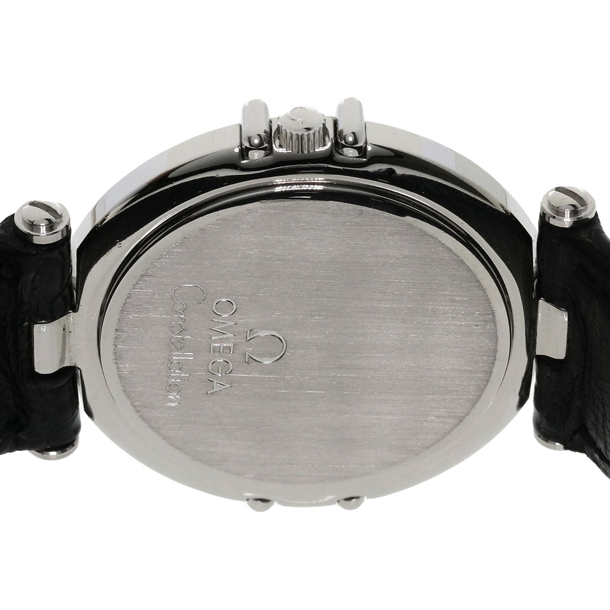 OMEGA Constellation flat bezel Watches Stainless Steel/Leather mens