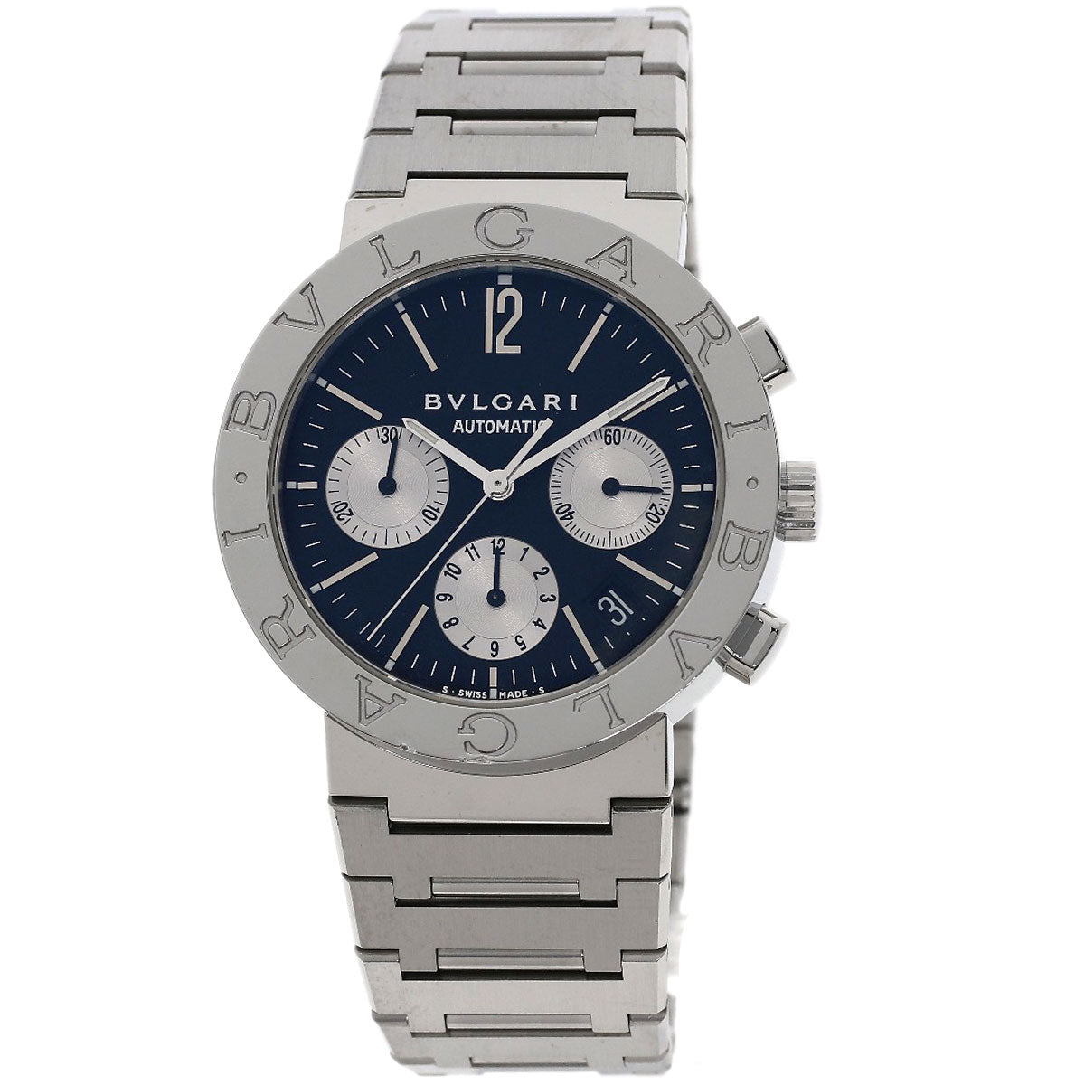 BVLGARI BVLGARI BVLGARI Chronograph Watches BB38SSDCH Stainless Steel/Stainless Steel mens