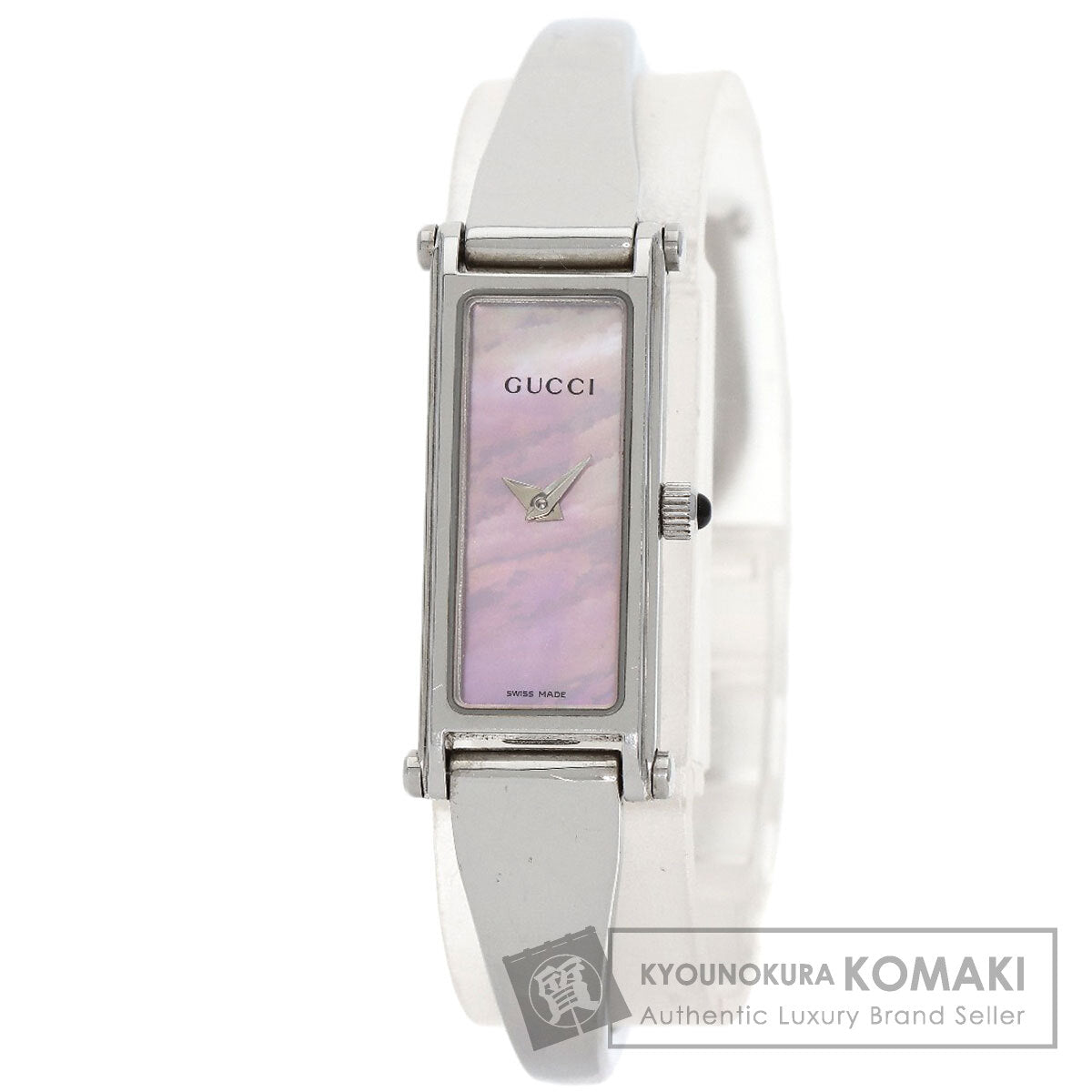 GUCCI Square face Watches 1500L Stainless Steel/Stainless Steel Ladies