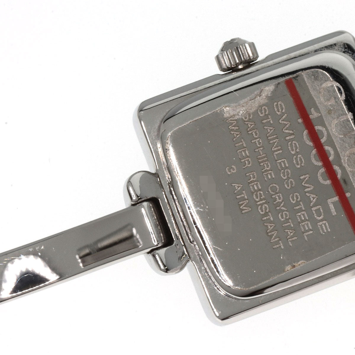 GUCCI Square face Watches 1900L Stainless Steel/Stainless Steel Ladies