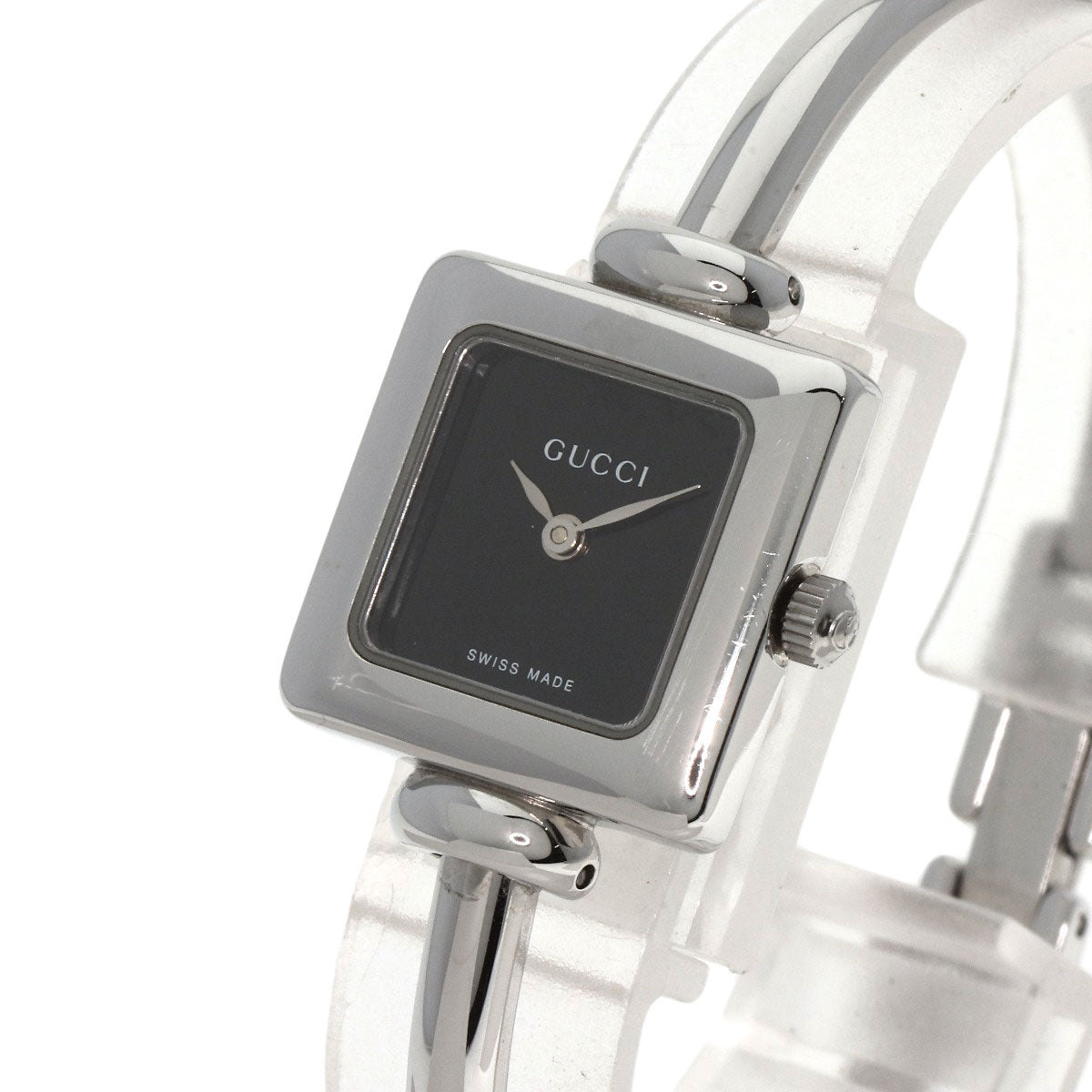 GUCCI Square face Watches 1900L Stainless Steel/Stainless Steel Ladies