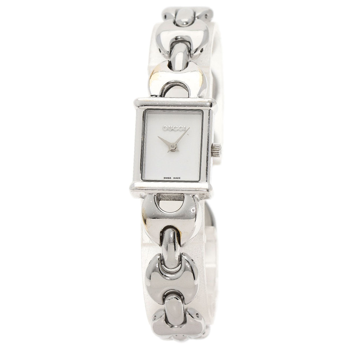 GUCCI Square face Watches 1800L Stainless Steel/Stainless Steel Ladies