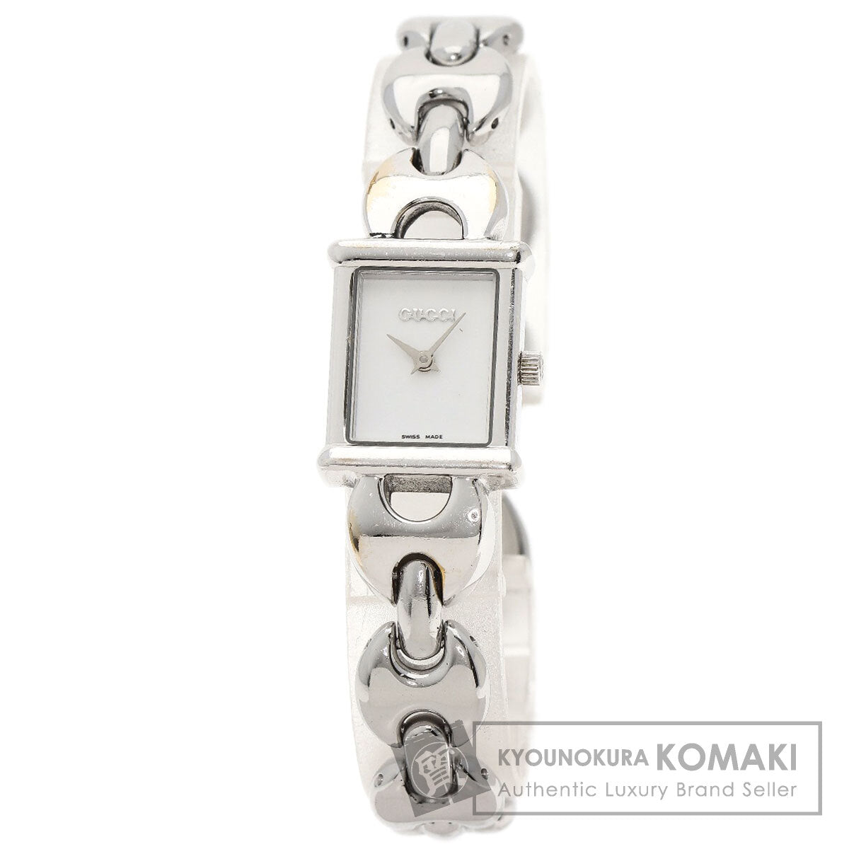 GUCCI Square face Watches 1800L Stainless Steel/Stainless Steel Ladies