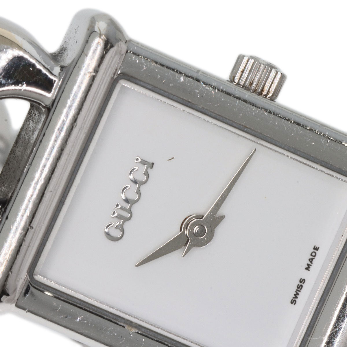 GUCCI Square face Watches 1800L Stainless Steel/Stainless Steel Ladies