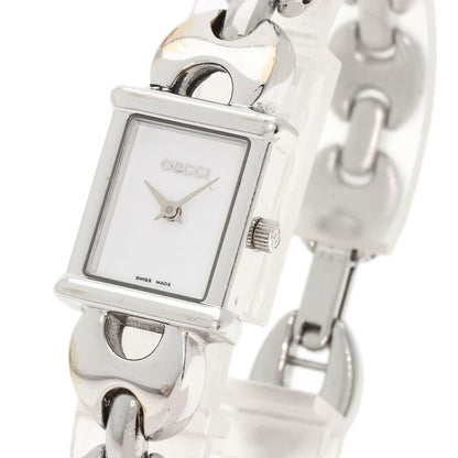 GUCCI Square face Watches 1800L Stainless Steel/Stainless Steel Ladies