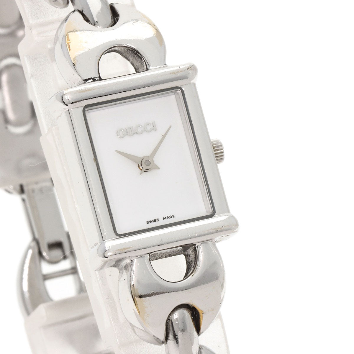 GUCCI Square face Watches 1800L Stainless Steel/Stainless Steel Ladies