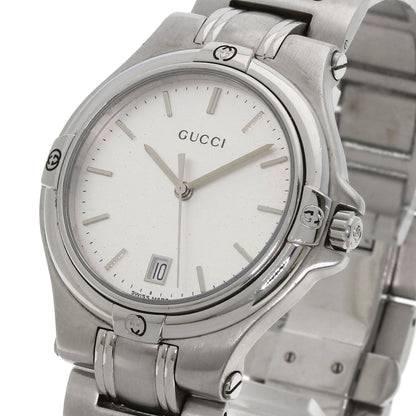 GUCCI Round face Watches 9040M Stainless Steel/Stainless Steel mens