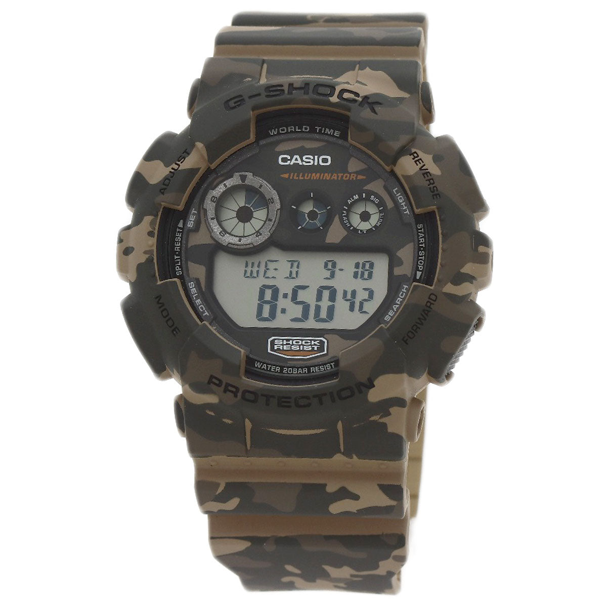 CASIO G shock camouflage Watches GD-120CM Stainless Steel/Resin mens