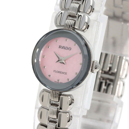 RADO florence pink shell Watches 080.3765.4 Stainless Steel/Stainless Steel Ladies