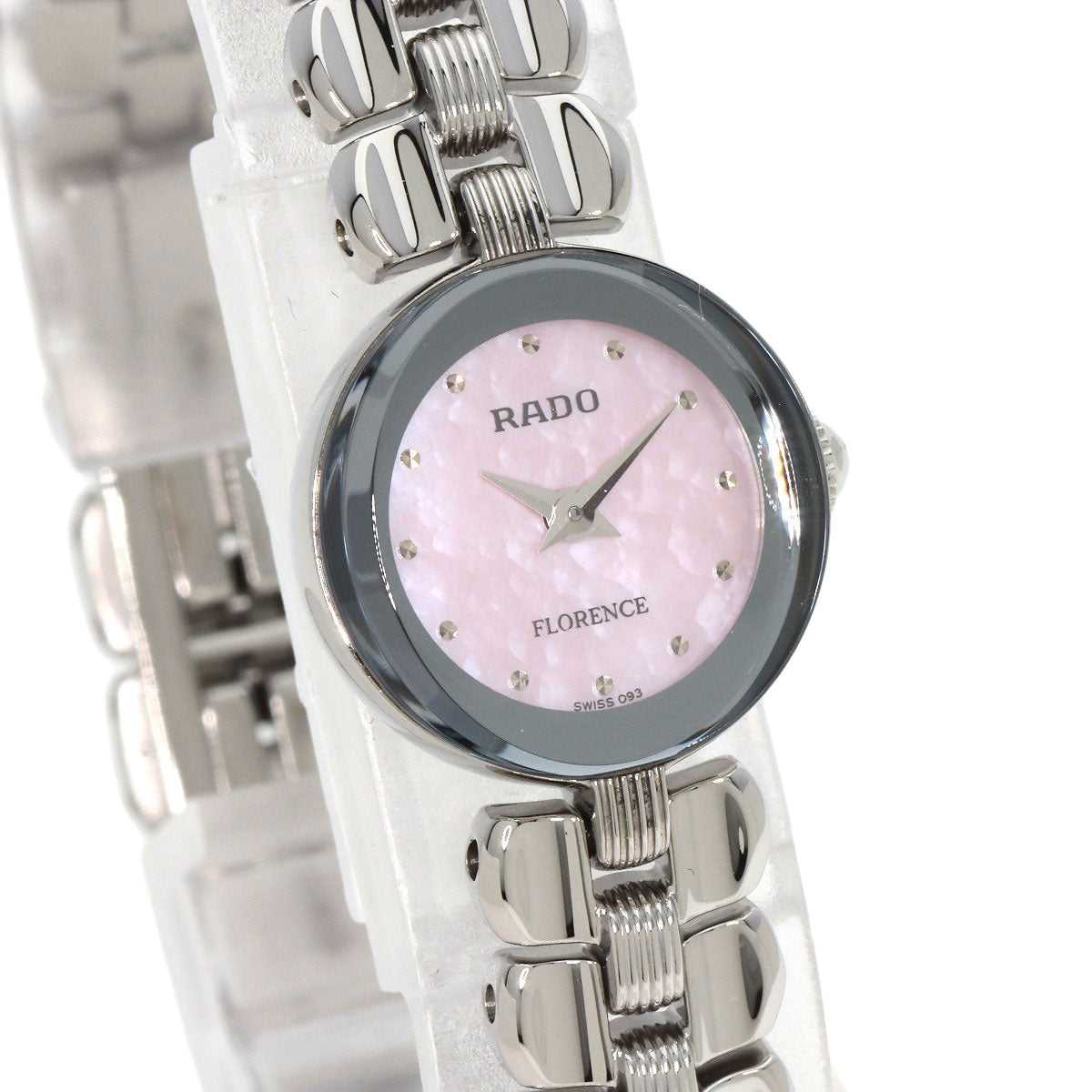 RADO florence pink shell Watches 080.3765.4 Stainless Steel/Stainless Steel Ladies