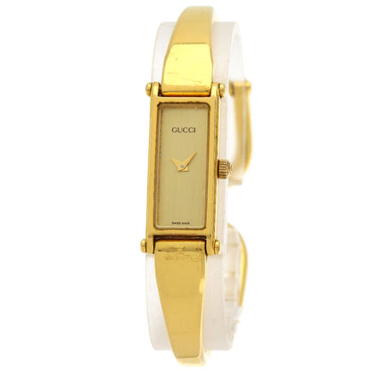 GUCCI Square face Watches 1500L Gold Plated/Gold Plated Ladies