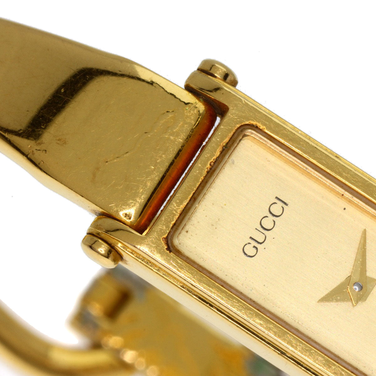 GUCCI Square face Watches 1500L Gold Plated/Gold Plated Ladies