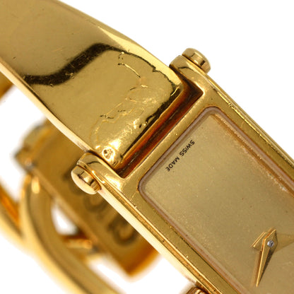 GUCCI Square face Watches 1500L Gold Plated/Gold Plated Ladies