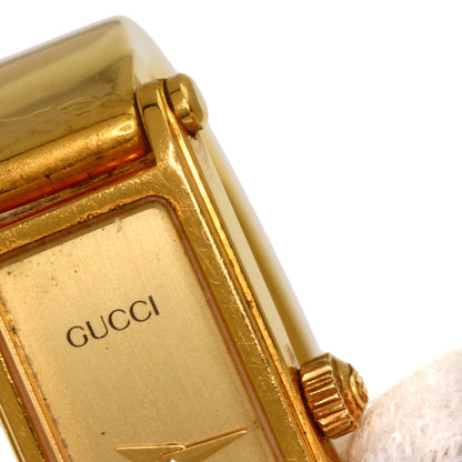 GUCCI Square face Watches 1500L Gold Plated/Gold Plated Ladies