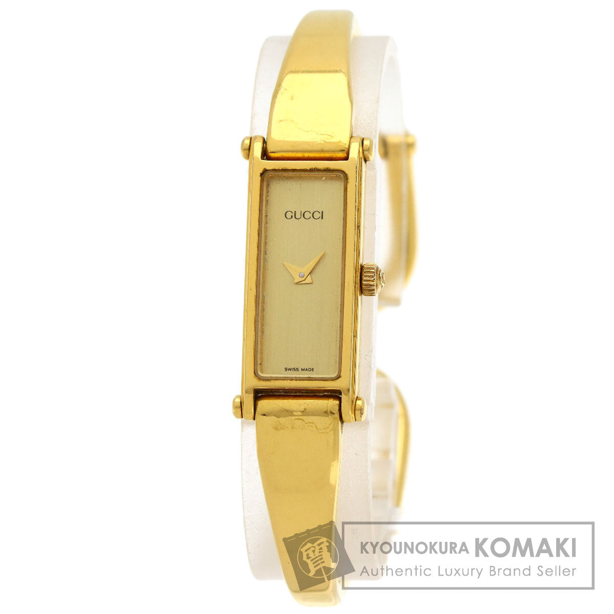 GUCCI Square face Watches 1500L Gold Plated/Gold Plated Ladies