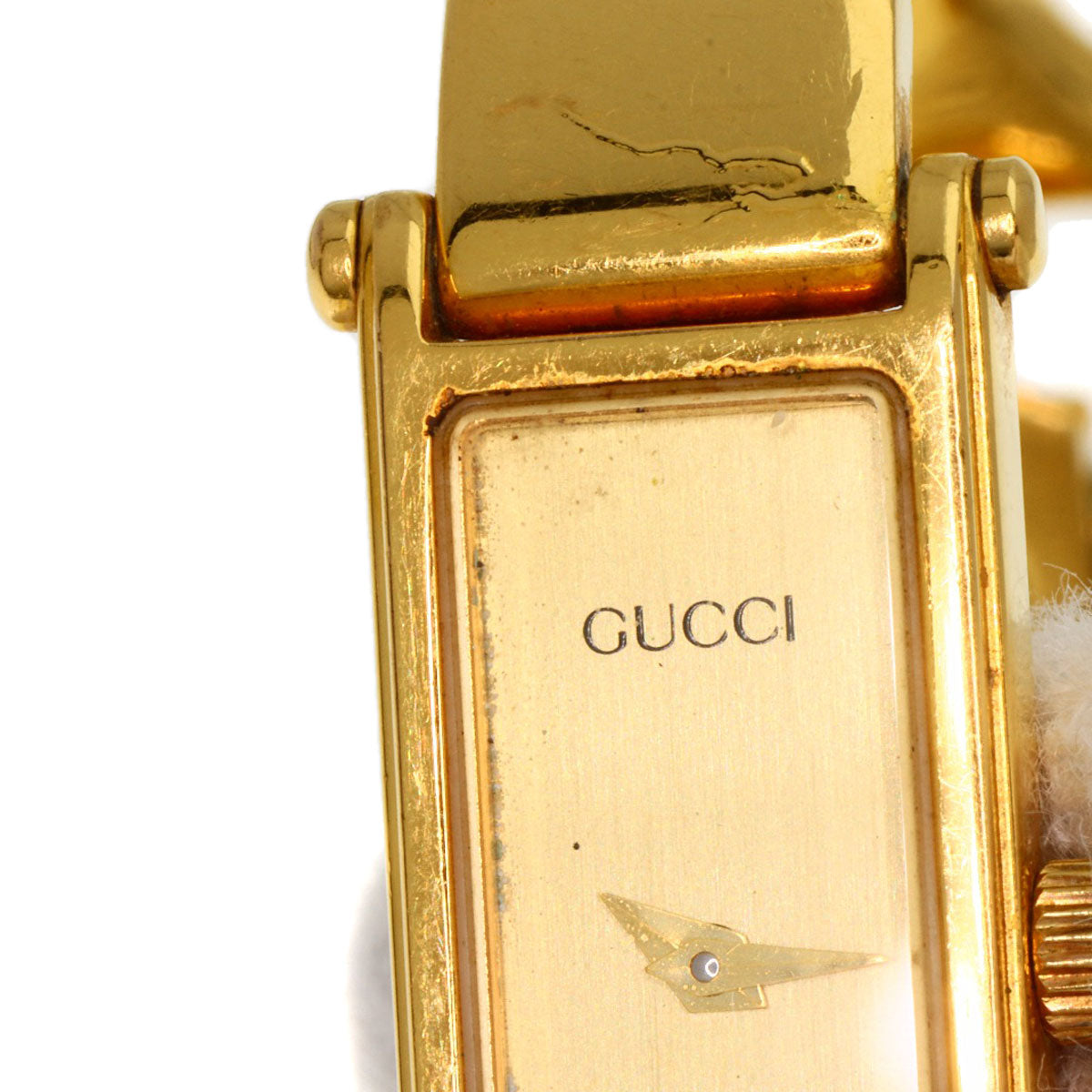 GUCCI Square face Watches 1500L Gold Plated/Gold Plated Ladies