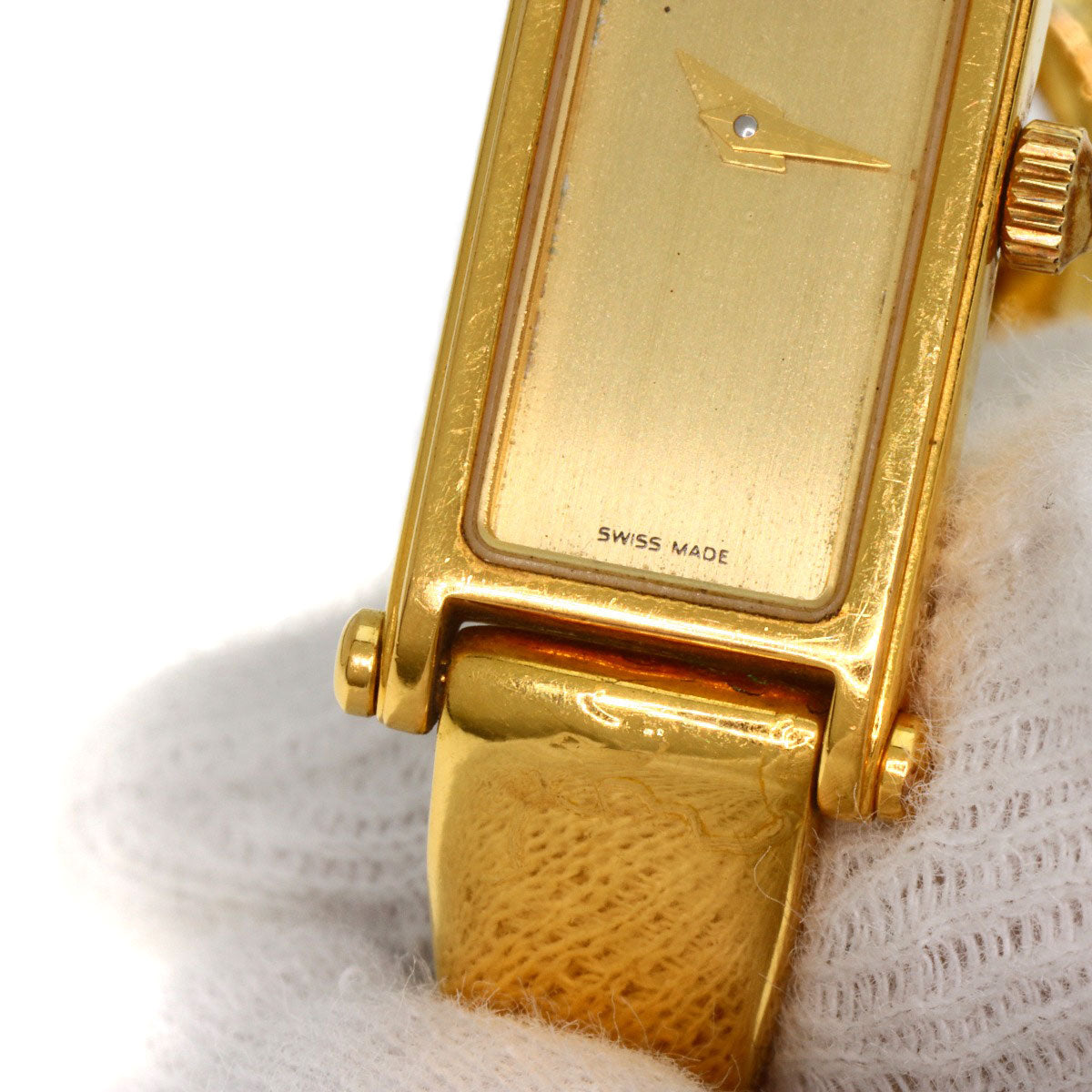 GUCCI Square face Watches 1500L Gold Plated/Gold Plated Ladies