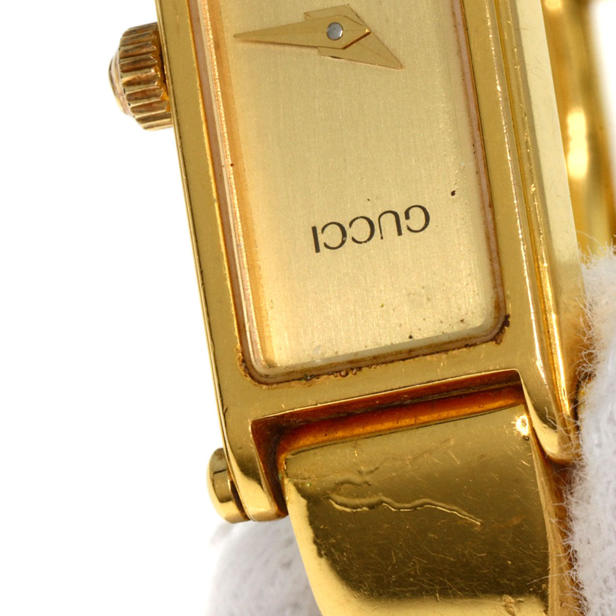 GUCCI Square face Watches 1500L Gold Plated/Gold Plated Ladies