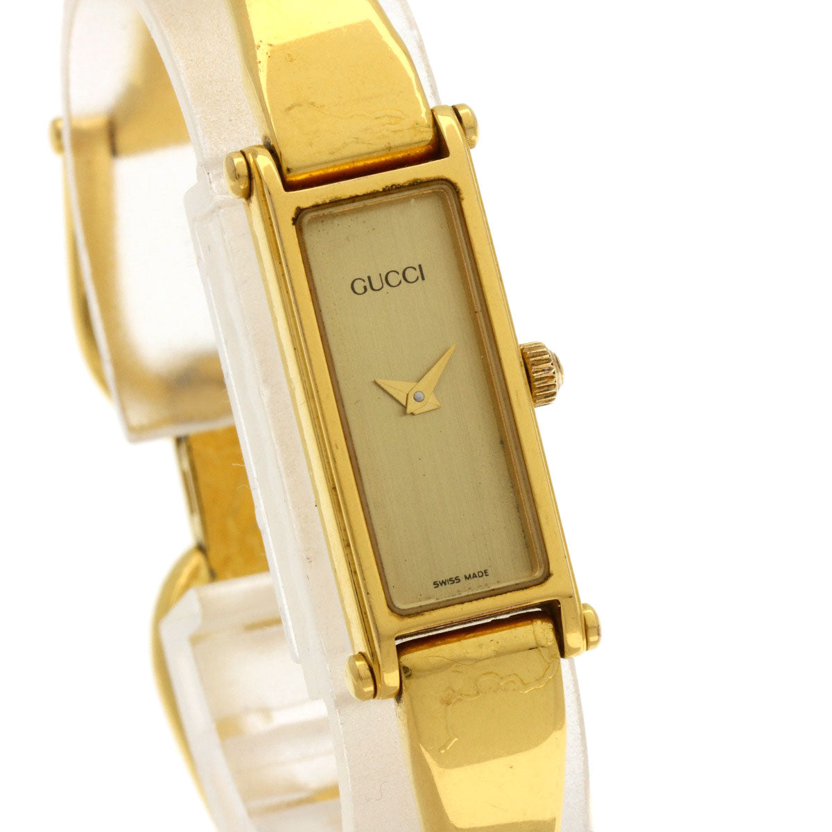 GUCCI Square face Watches 1500L Gold Plated/Gold Plated Ladies