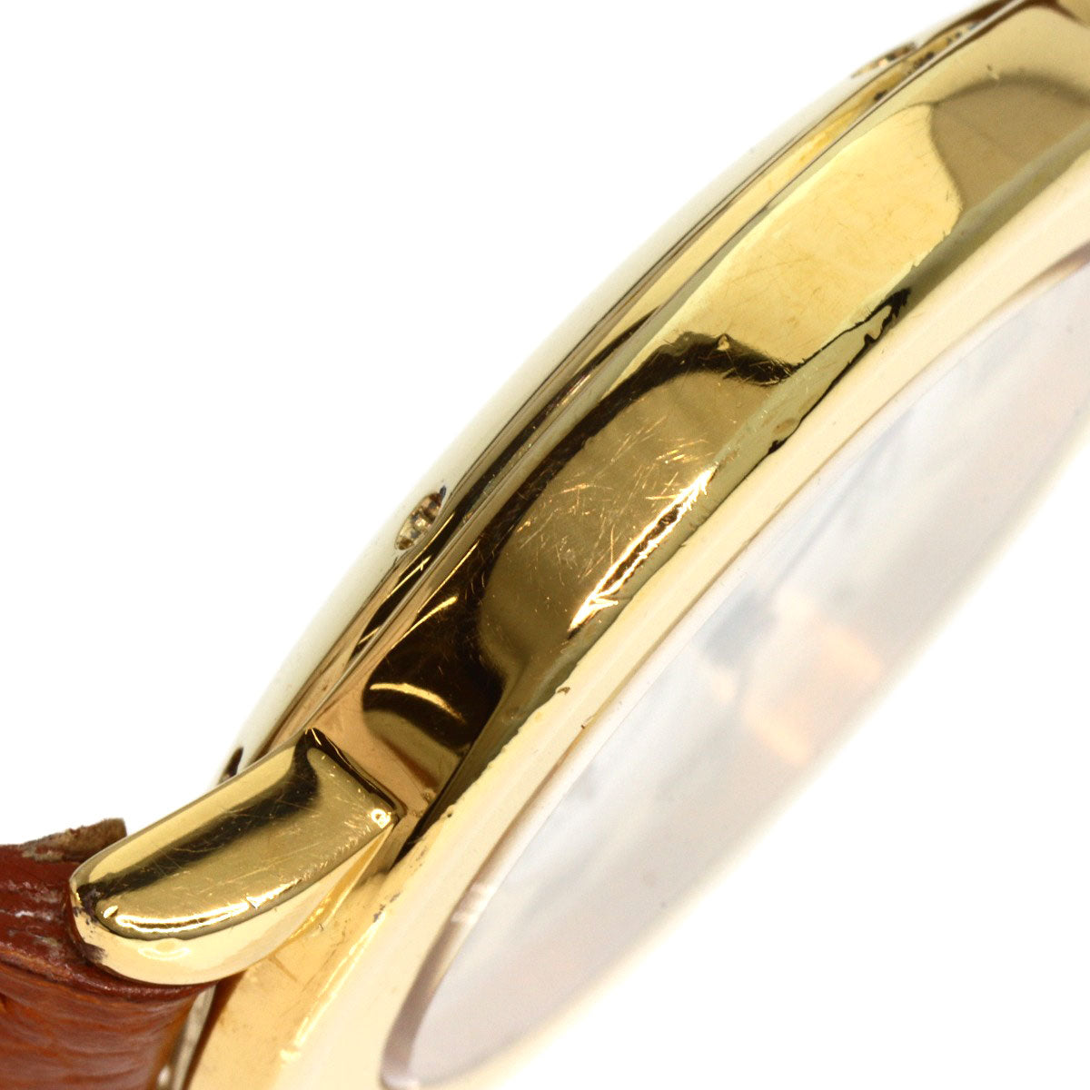 CARTIER Must2 Rondo Watches  Gold Plated/Leather Boys