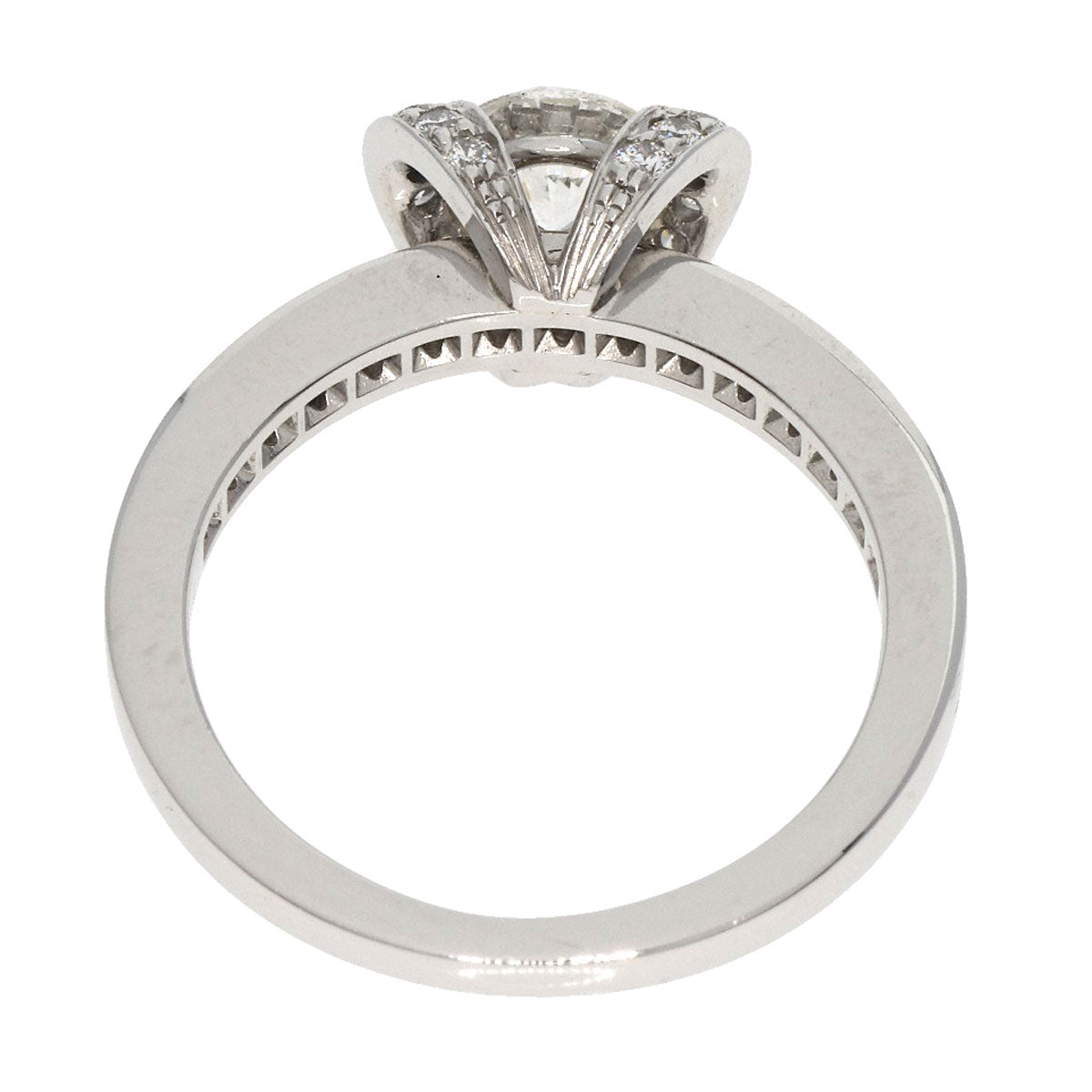 TIFFANY&Co.   Ring Ribbon motif Diamond Platinum PT950 Ladies