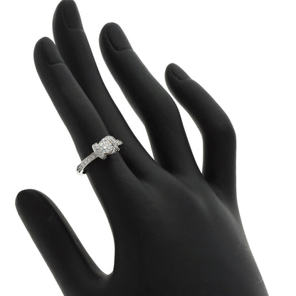 TIFFANY&Co.   Ring Ribbon motif Diamond Platinum PT950 Ladies