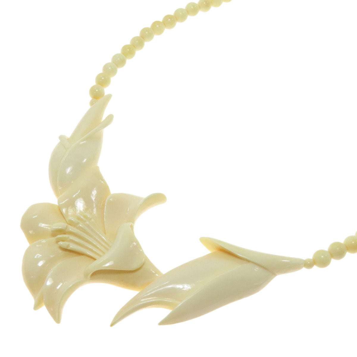 Flower motif Necklace Plastic  21.4g　Ladies