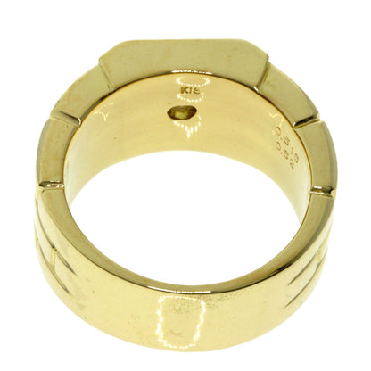 0.516ct Diamond Ring K18 Yellow Gold  24.5g　unisex