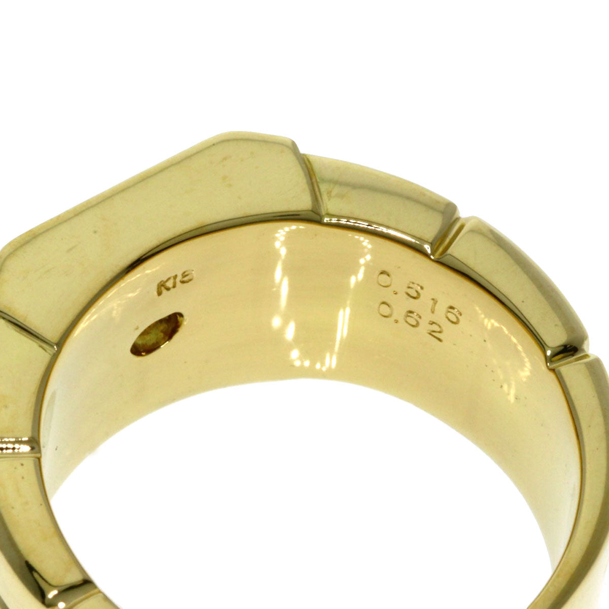 0.516ct Diamond Ring K18 Yellow Gold  24.5g　unisex