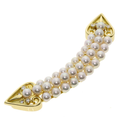 Baby Pearl Diamond Necklace K18 Yellow Gold  36.57g　Ladies