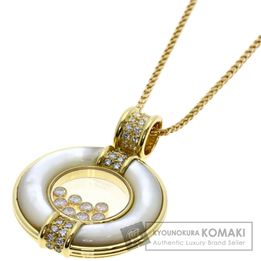 Chopard   Necklace Happy diamond Shell 8P Diamond Large K18 Yellow Gold Ladies