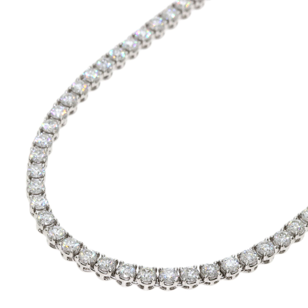 Gimel Diamond Necklace Platinum PT950 Ladies [Used]