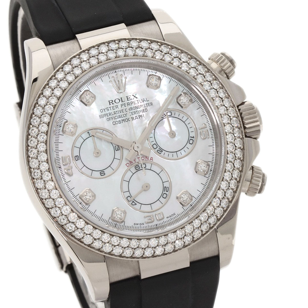 ROLEX Cosmograph Daytona Watches 116589RBR K18 White Gold/Rubber mens