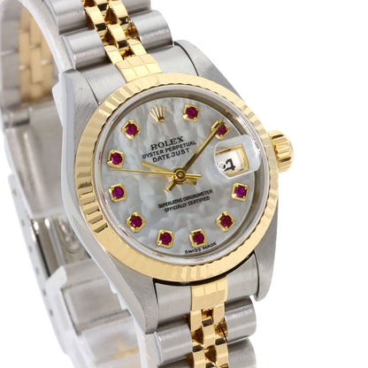 ROLEX Datejust 10P Ruby Watches 79173NGR Stainless Steel/SSxK18YG Ladies