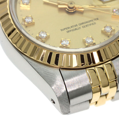 ROLEX DATEJUST 10P Diamond Watches 69173G Stainless Steel/SSxK18YG Ladies