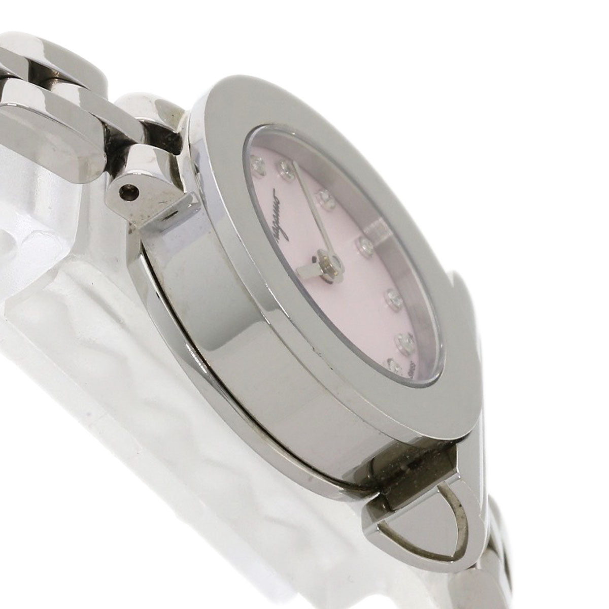 Salvatore Ferragamo Gancini 12P Diamond Watches Stainless Steel/Stainless Steel Ladies