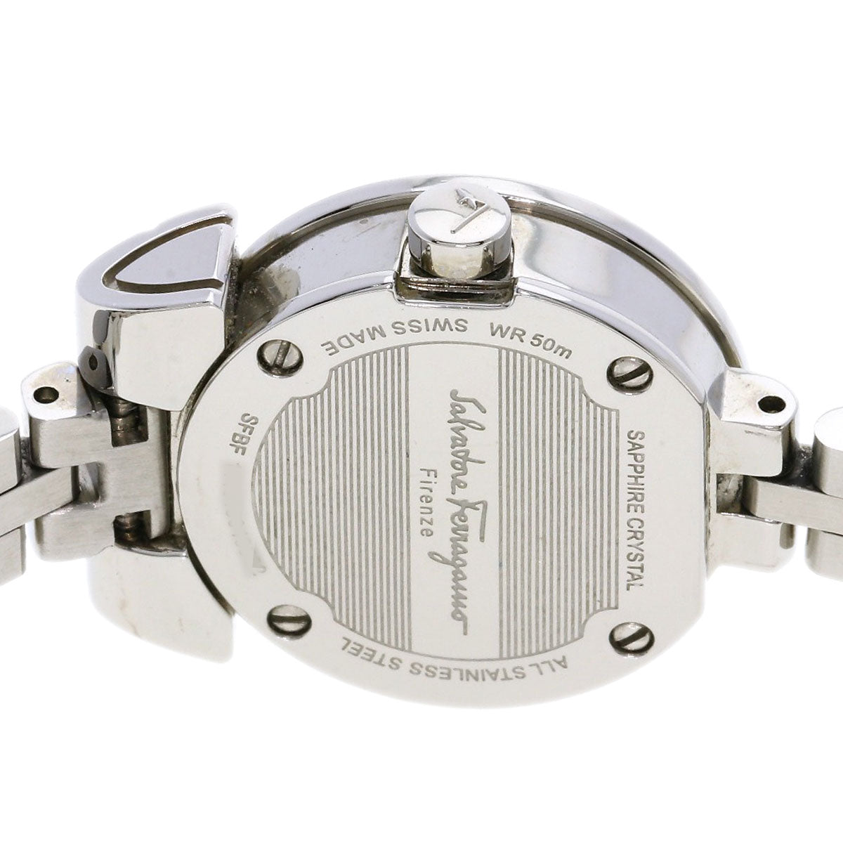 Salvatore Ferragamo Gancini 12P Diamond Watches Stainless Steel/Stainless Steel Ladies