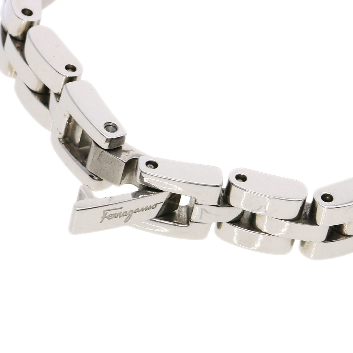 Salvatore Ferragamo Gancini 12P Diamond Watches Stainless Steel/Stainless Steel Ladies