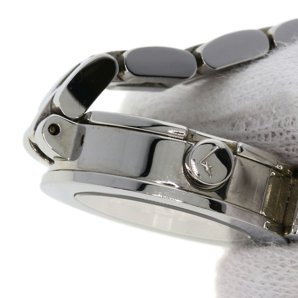 Salvatore Ferragamo Gancini 12P Diamond Watches Stainless Steel/Stainless Steel Ladies