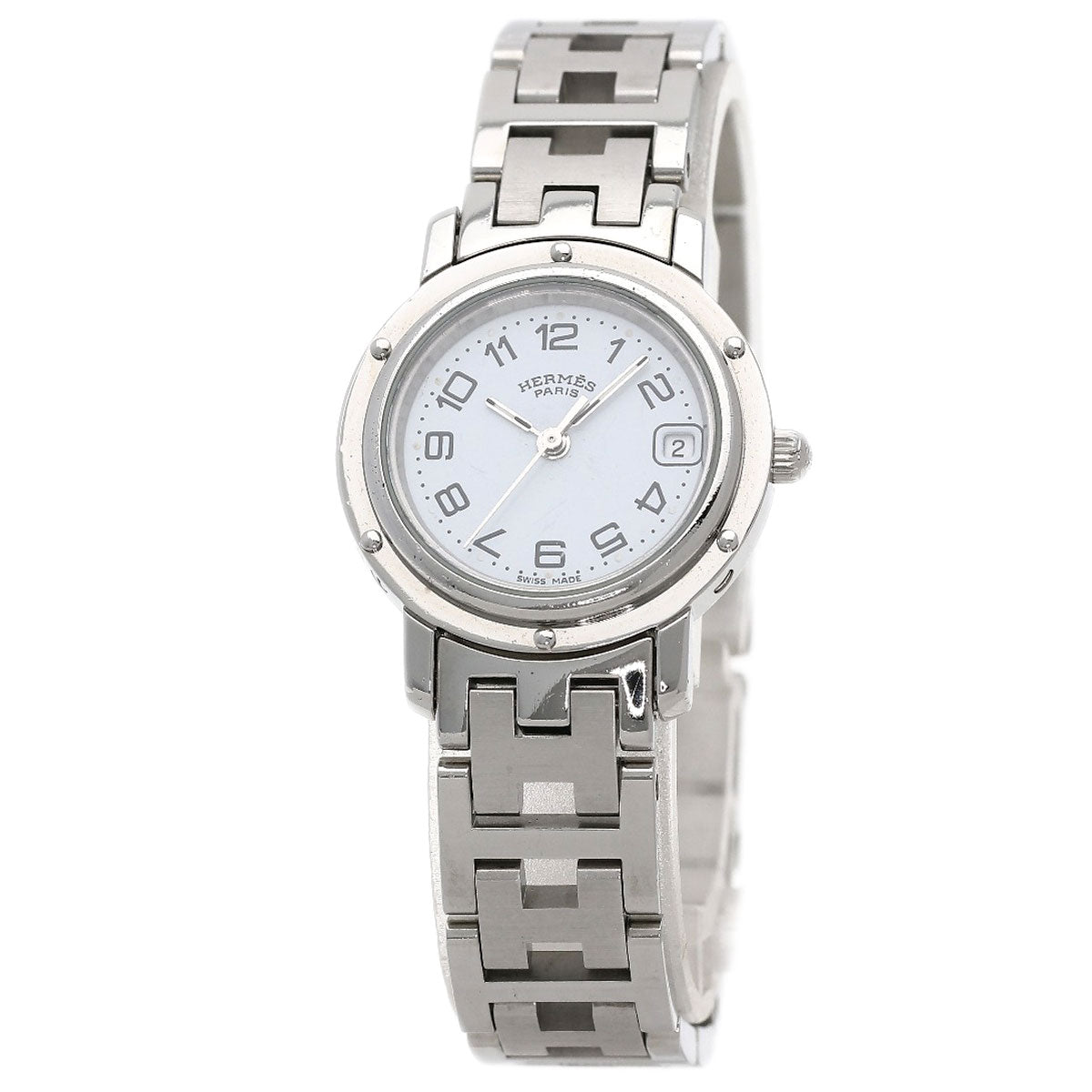 HERMES Clipper Watches CL4.210 Stainless Steel/Stainless Steel Ladies