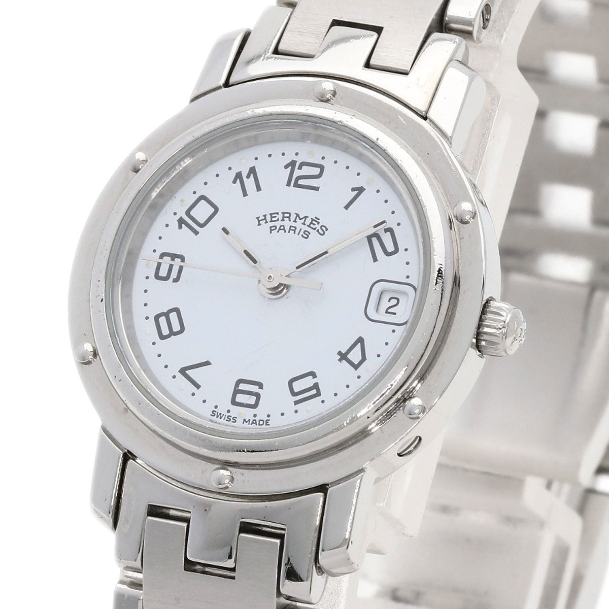 HERMES Clipper Watches CL4.210 Stainless Steel/Stainless Steel Ladies